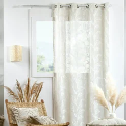 Voilage|STOF Voilage œillets (140 x 260 cm) Hemera Ecru Beige