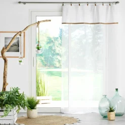 Voilage|DOUCEUR D'INTERIEUR Voilage œillets (140 x 240 cm) Leana Blanc