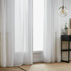 Voilage|EMINZA Voilage œillets (140 x 280 cm) Léontine Blanc