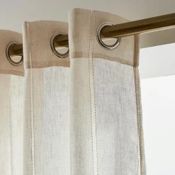 Voilage|EMINZA Voilage œillets (280 x 240 cm) Léontine Beige