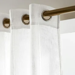 Voilage|EMINZA Voilage œillets (140 x 240 cm) Léontine Blanc