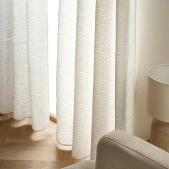 Voilage|EMINZA Voilage œillets (280 x 240 cm) Maël Beige