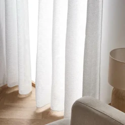 Voilage|EMINZA Voilage œillets (140 x 280 cm) Maël Blanc