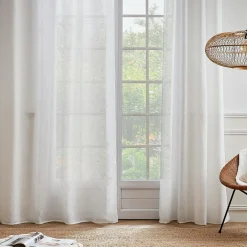 Voilage|EMINZA Voilage œillets (140 x 240 cm) Maël Blanc