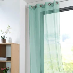 Voilage|LOVELY CASA Voilage œillets (135 x 260 cm) Monna Vert Jade