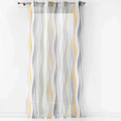 Voilage|DOUCEUR D'INTERIEUR Voilage œillets (140 x 240 cm) Ondulys Blanc