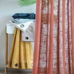 Voilage|LOVELY CASA Voilage œillets (135 x 260 cm) Ontario Vert menthe