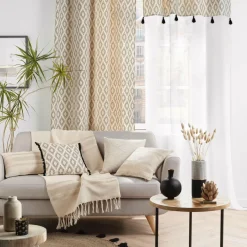 Voilage|DOUCEUR D'INTERIEUR Voilage œillets (140 x 240 cm) Oricia Ecru