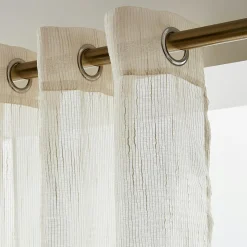 Voilage|EMINZA Voilage œillets (280 x 240 cm) Raphaël Beige