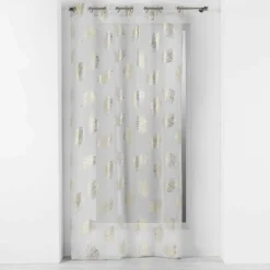 Voilage|DOUCEUR D'INTERIEUR Voilage œillets (140 x 240 cm) Sunny Gold Or