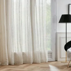 Voilage|EMINZA Voilage œillets (280 x 240 cm) Théo Beige