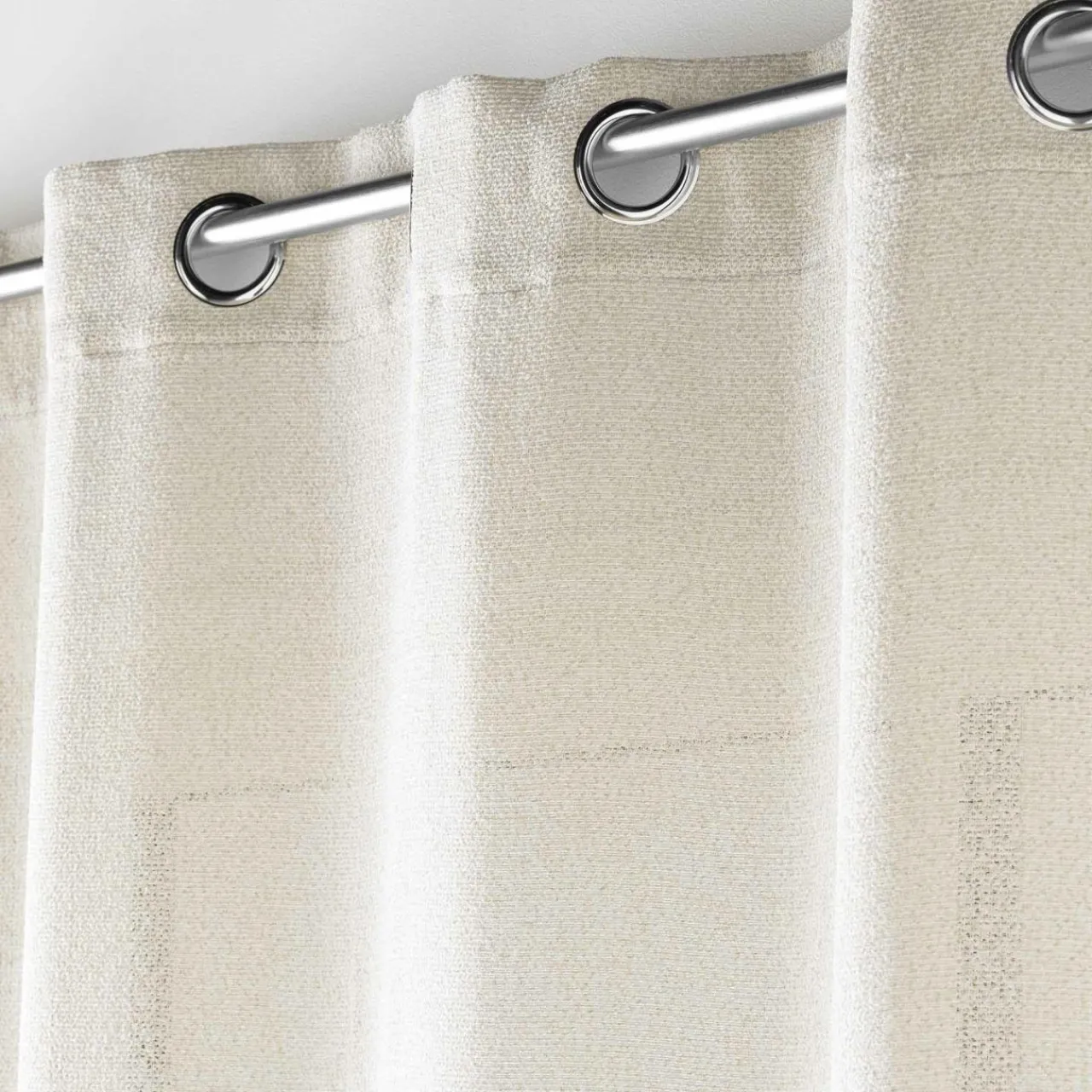 Voilage|douceur d'intu017drieur Voilage œillets effet lainage (140 x 280 cm) Loulaine Beige