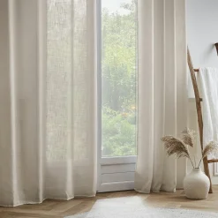 Voilage|EMINZA Voilage œillets effet lin (140 x 240 cm) Robin Beige
