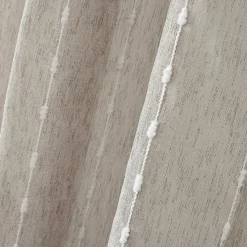 Voilage|EMINZA Voilage œillets pompons (180 x 240 cm) Axel Beige