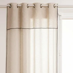 Voilage|ATMOSPHERA Voilage oeillets à volant (140 x 240 cm) Fred Beige