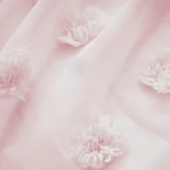 Voilage|EMINZA Voilage oeillets pompons (140 x 280 cm) Suzie Rose