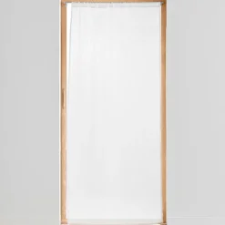 Voilage|douceur d'intu017drieur Voilage passe tringle effet lin tissé (90 x 200 cm) Haltona Blanc